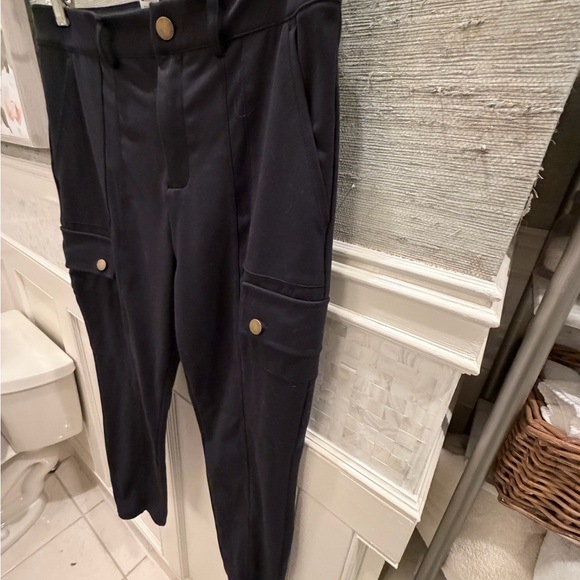 LP large petite Halara DayStretch High Waisted Skinny Cargo Pants black stretchy - Picture 7 of 17